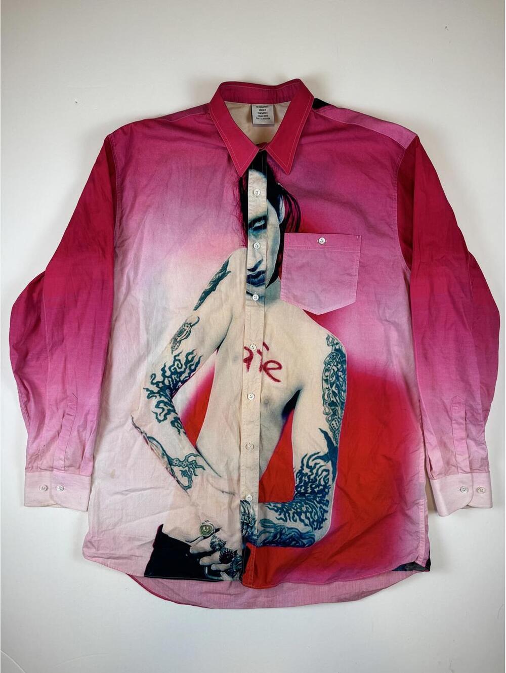 Vetements 2019 Marilyn Manson Button Shirt